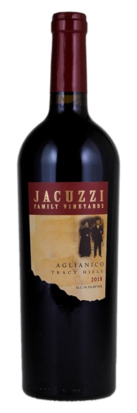 2018 Jacuzzi Family Vineyards Tracy Hills Aglianico, 750ml