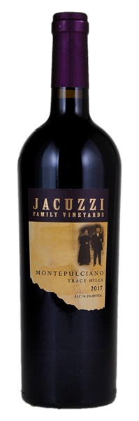 2017 Jacuzzi Family Vineyards Tracy hills Montepulciano, 750ml