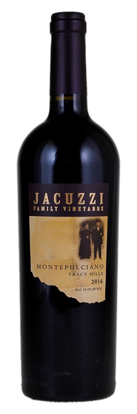 2016 Jacuzzi Family Vineyards Tracy hills Montepulciano, 750ml