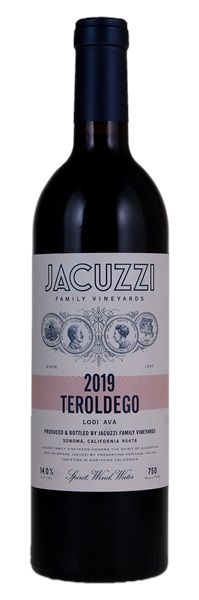 2019 Jacuzzi Family Vineyards Teroldego, 750ml