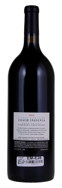 2012 Fisher Vineyards Coach Insignia Cabernet Sauvignon, 1.5ltr
