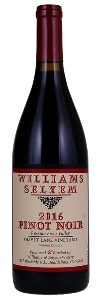 2016 Williams Selyem Olivet Lane Vineyard Pinot Noir, 750ml
