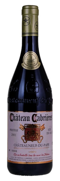 2001 Chateau Cabrières Chateauneuf du Pape Cuvee Prestige Tete de Cru, 750ml