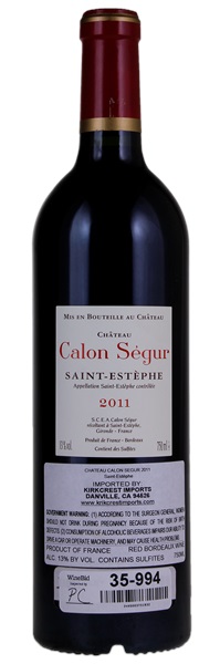 2011 Château Calon-Segur, 750ml