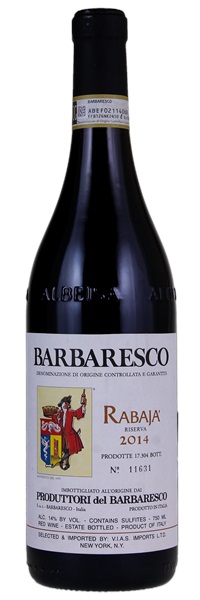 2014 Produttori del Barbaresco Barbaresco Rabaja Riserva, 750ml