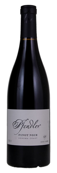 2012 Pfendler Sonoma Coast Pinot Noir, 750ml