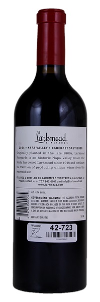 2004 Larkmead Vineyards Napa Valley Cabernet Sauvignon, 750ml