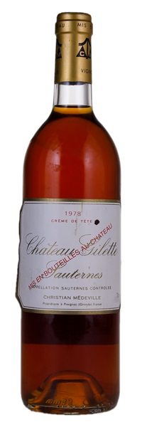 1978 Château Gilette Creme de Tete, 750ml