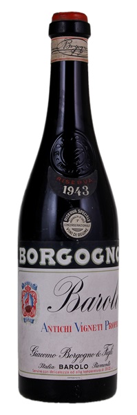 1943 Giacomo Borgogno & Figli Barolo Antichi Vigneti Propri Riserva, 750ml