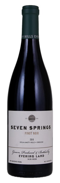 2019 Evening Land Vineyards Seven Springs Vineyard Pinot Noir, 750ml