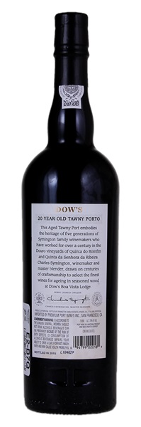 N.V. Dow's 20 Year Tawny Port, 750ml