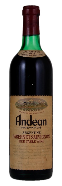 1973 Andean Vineyards Cabernet Sauvignon, 750ml
