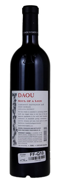 2018 Daou Soul of a Lion, 750ml