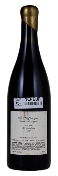2013 Bedrock Wine Company Weill a Way Vineyard Syrah Exposition One, 750ml