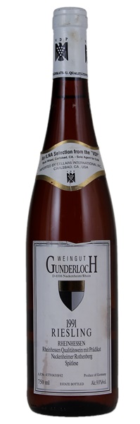 1991 Gunderloch Nackenheimer Rothenberg Riesling Spatlese #9, 750ml