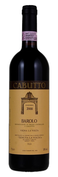 2000 Cabutto Tenuta La Volta Barolo, 750ml