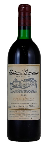 1989 Château Bouscaut, 750ml