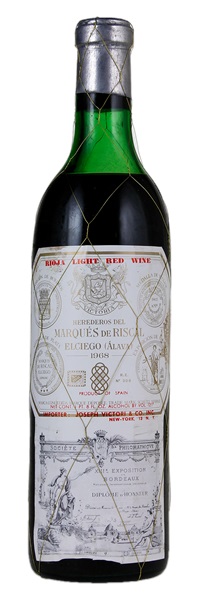 1968 Marques de Riscal Rioja, 750ml