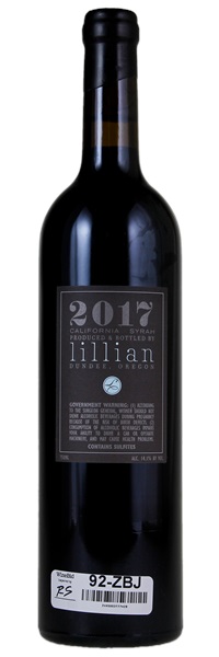 2017 Lillian Winery California Syrah, 750ml