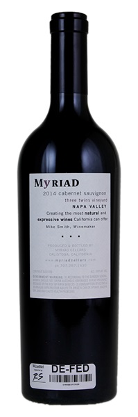 2014 Myriad Cellars Three Twins Vineyard Cabernet Sauvignon, 750ml