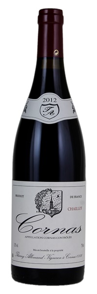 2012 Domaine Thierry Allemand Cornas Chaillot, 750ml