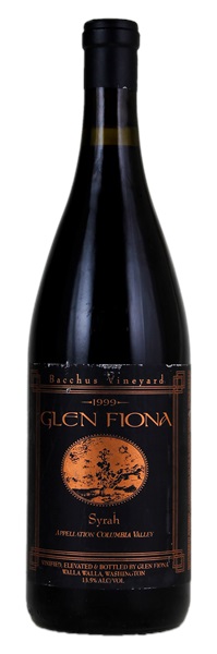 1999 Glen Fiona Bacchus Vineyard Syrah, 750ml