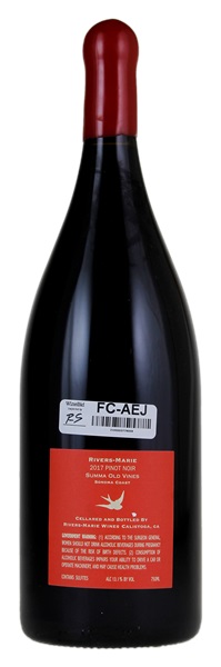 2017 Rivers-Marie Summa Vineyard Old Vines Pinot Noir, 1.5ltr