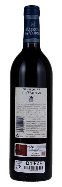 1994 Marques de Vargas Rioja Reserva, 750ml