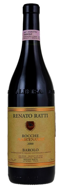 2000 Renato Ratti Barolo Marcenasco Rocche, 750ml