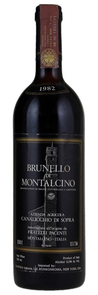 1982 Canalicchio di Sopra Brunello di Montalcino, 750ml