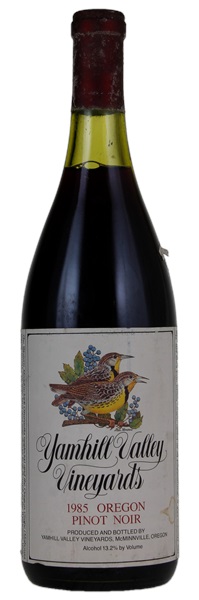 1985 Yamhill Valley Vineyards Pinot Noir, 750ml