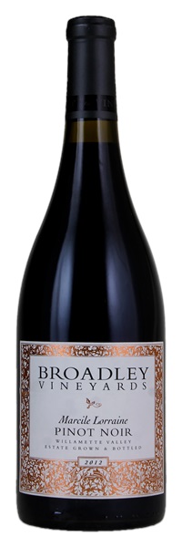 2012 Broadley Vineyards Marcile Lorraine Pinot Noir, 750ml