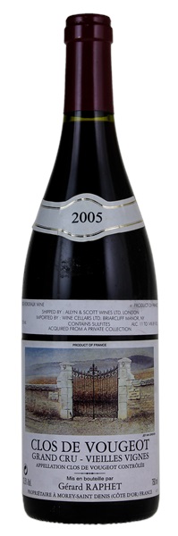 2005 Gerard Raphet Clos de Vougeot Vieilles Vignes, 750ml