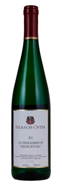 2012 Selbach-Oster Zeltinger Sonnenuhr Riesling Spätlese * #35, 750ml
