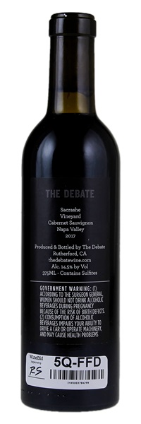 2017 The Debate Sacrashe Vineyard Cabernet Sauvignon, 375ml