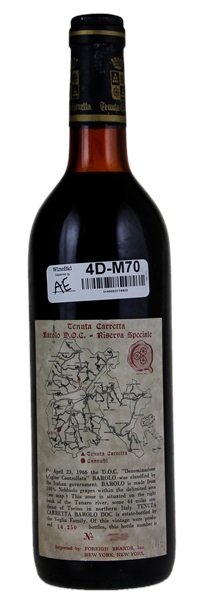 1971 Carretta Barolo Cannubi Riserva Speciale, 750ml