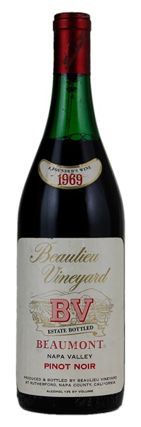 1969 Beaulieu Vineyard Beaumont Pinot Noir, 750ml