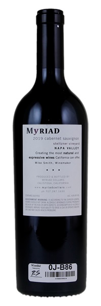 2019 Myriad Cellars Steltzner Vineyard Cabernet Sauvignon, 750ml