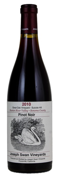 2010 Joseph Swan Suicide Hill Great Oak Vineyard Pinot Noir, 750ml