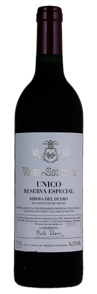 N.V. Vega Sicilia Unico Reserva Especial (2018 Bottling), 750ml