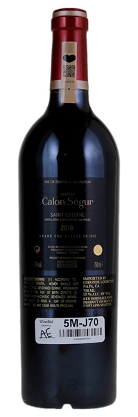 2018 Château Calon-Segur, 750ml