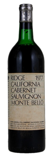 1977 Ridge Monte Bello, 750ml