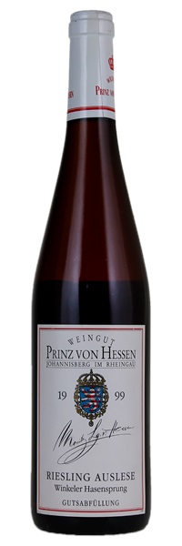 1999 Weingut Prinz von Hessen Winkeler Hasensprung Riesling Auslese #18, 750ml