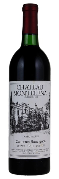 1981 Chateau Montelena Cabernet Sauvignon, 750ml