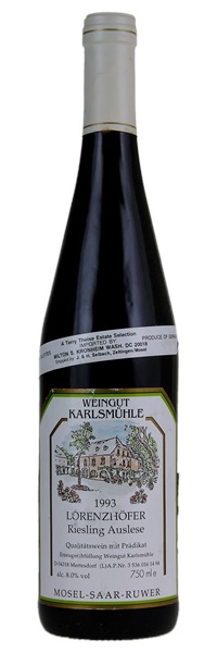 1993 Weingut Karlsmuhle Lorenzhofer Riesling Auslese #14, 750ml