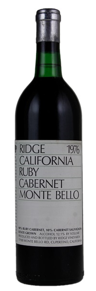 1976 Ridge Ruby Cabernet, 750ml