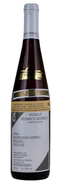 1993 Weingut Seebrich Niersteiner Hipping Riesling Spatlese #14, 750ml