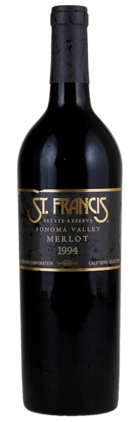 1994 St. Francis Sonoma Valley Merlot, 750ml