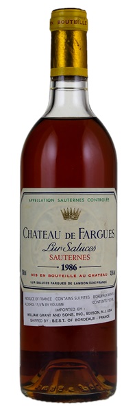 1986 Château De Fargues, 750ml