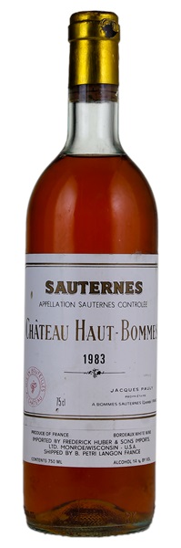 1983 Château Haut-Bommes, 750ml